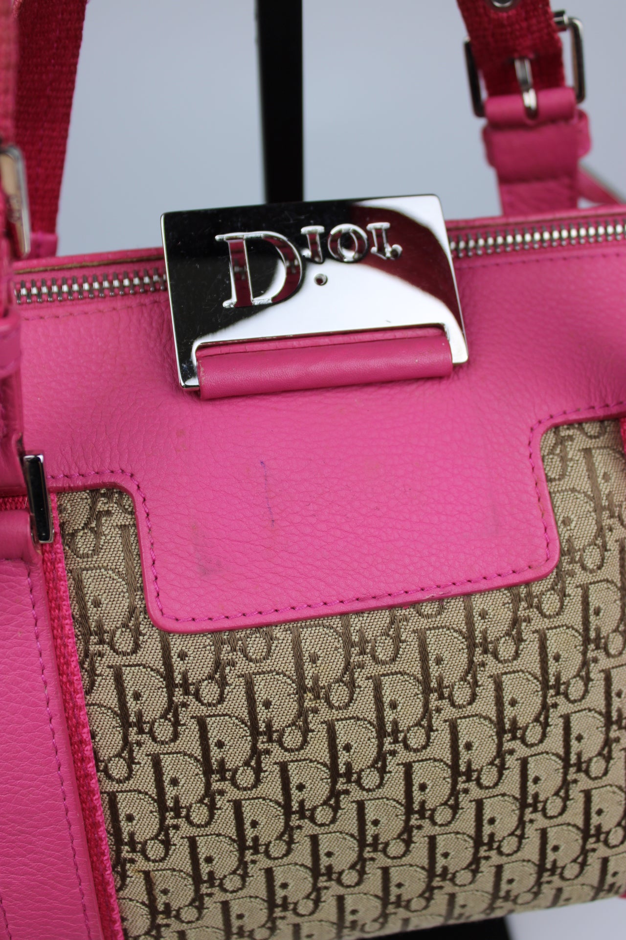 Dior Monogram Columbus Boston Bag 2005
