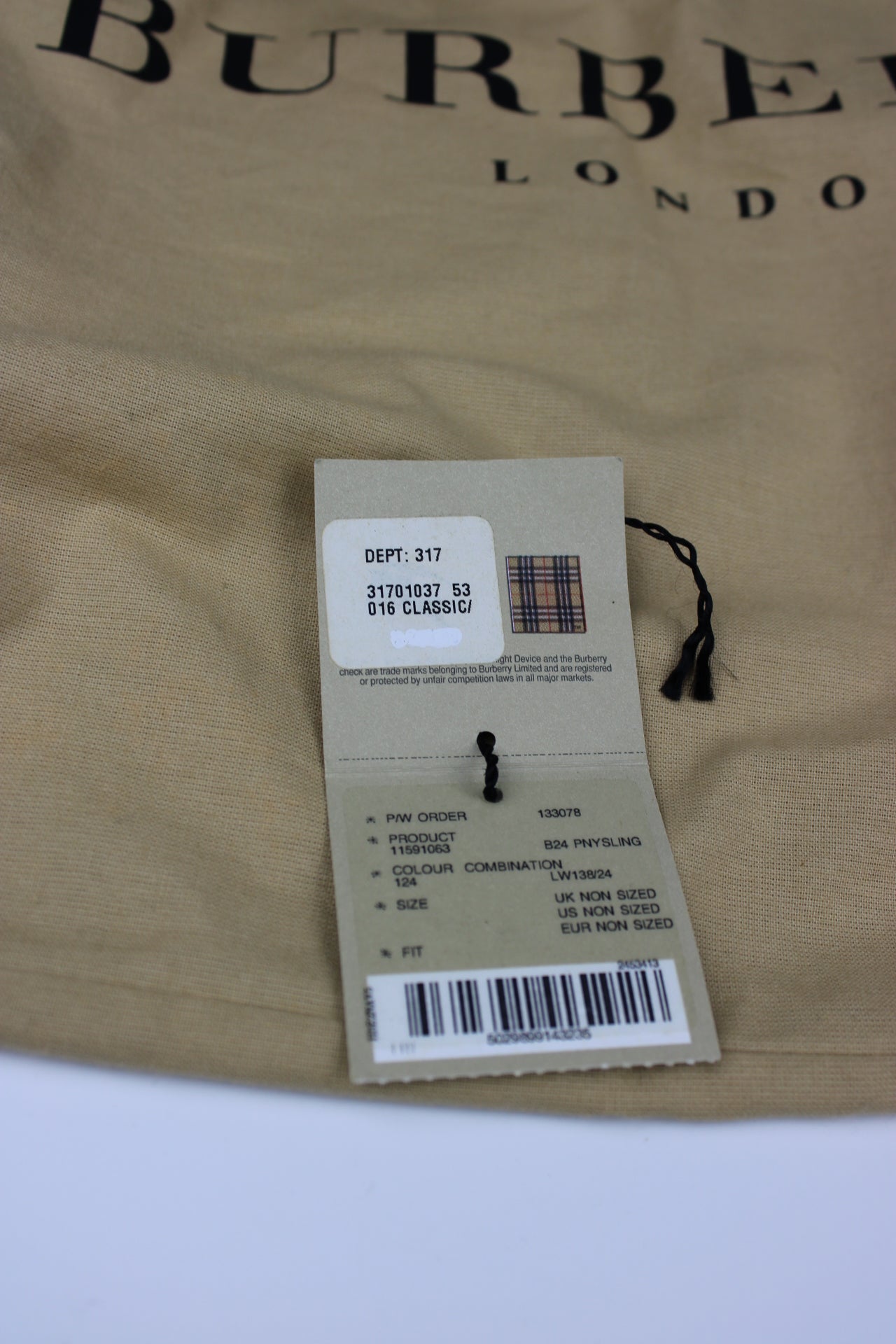 Burberry Haymarket Shoulder Bag 2005