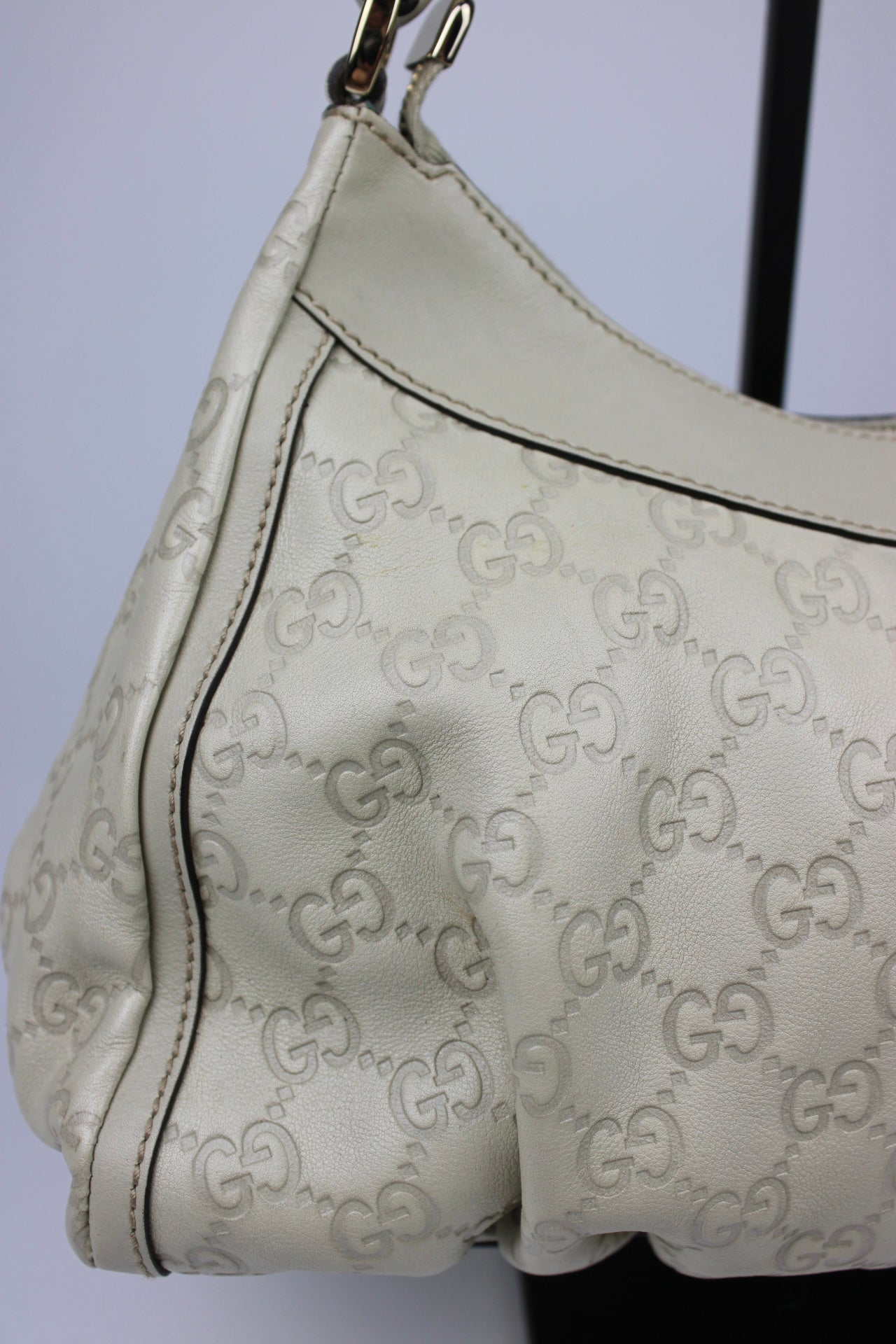 Gucci Monogram Abbey Leather Bag
