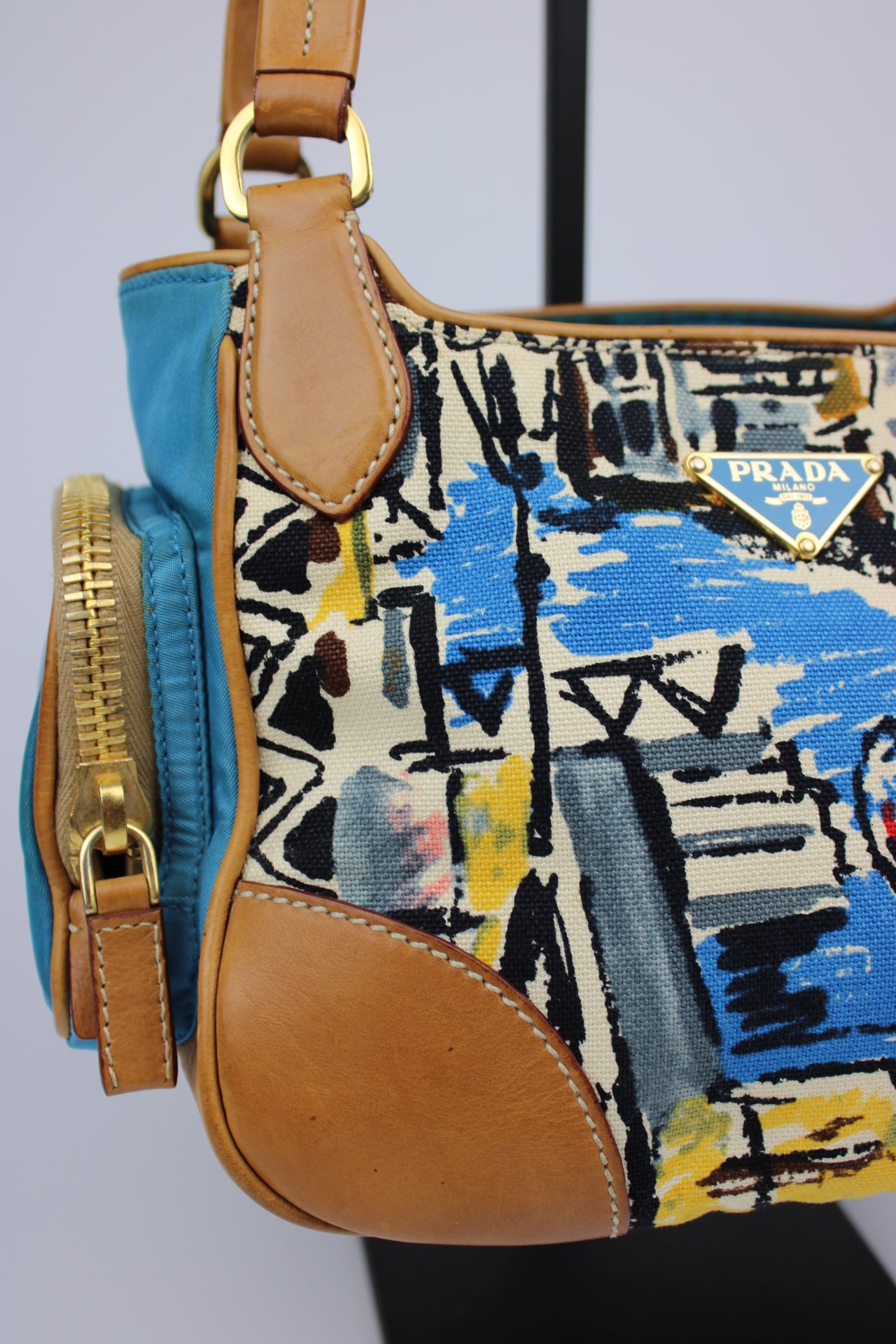 Prada Venice Painting Hobo Bag