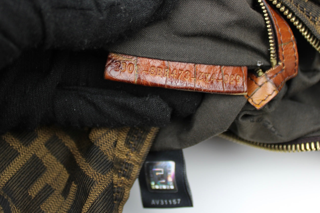 Fendi Zucca Chain Strap Bag