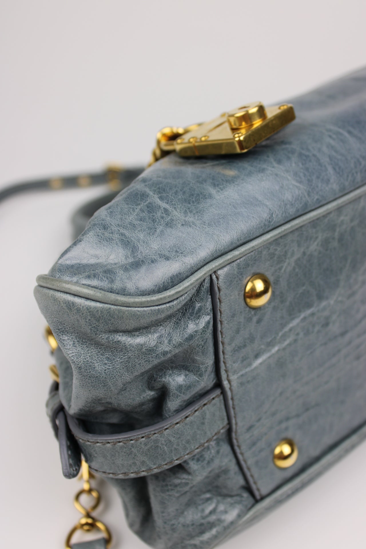 Miu Miu Nappa Charm Leather Bag 2009