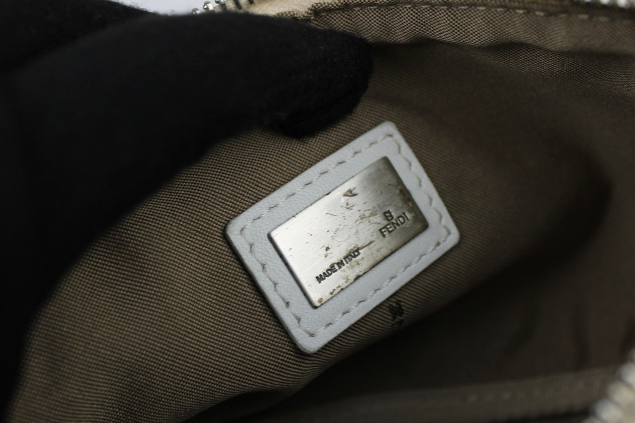 Fendi Zucchino Half Moon Pochette Bag