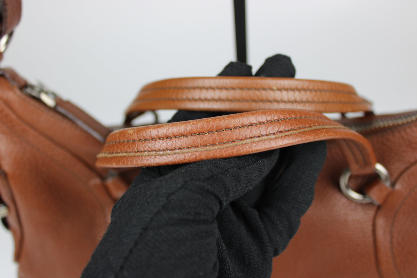 Prada Vit Daino Leather Two Way Bag