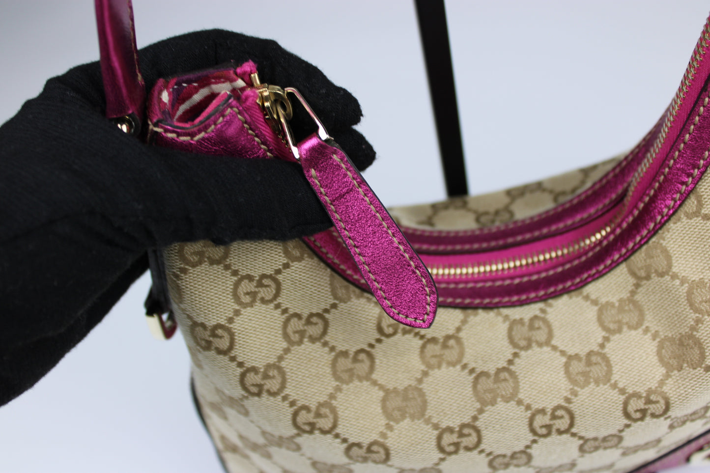 Gucci Monogram Britt Hobo Bag