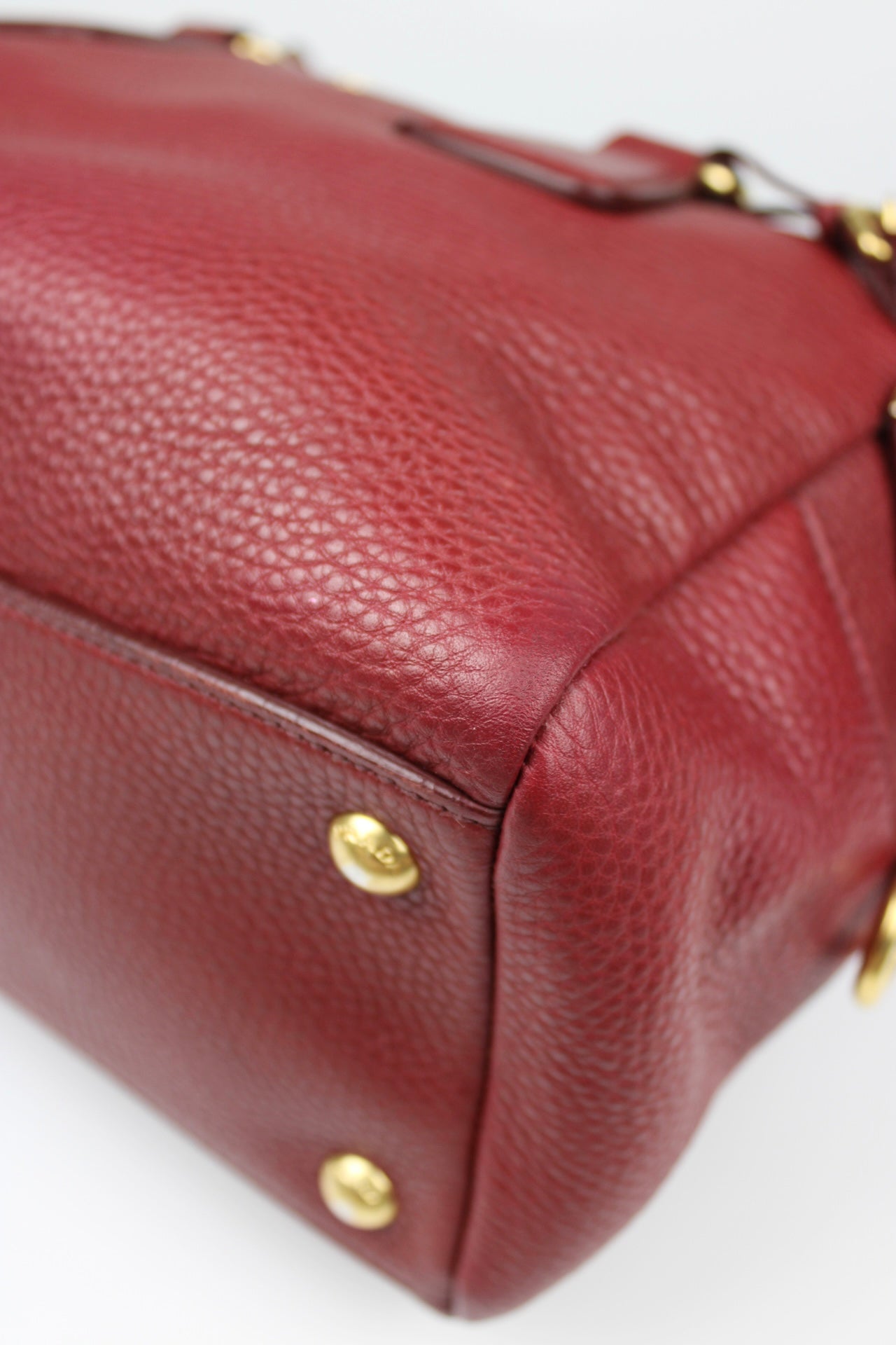 Prada Vit Daino Bauletto Leather Bag