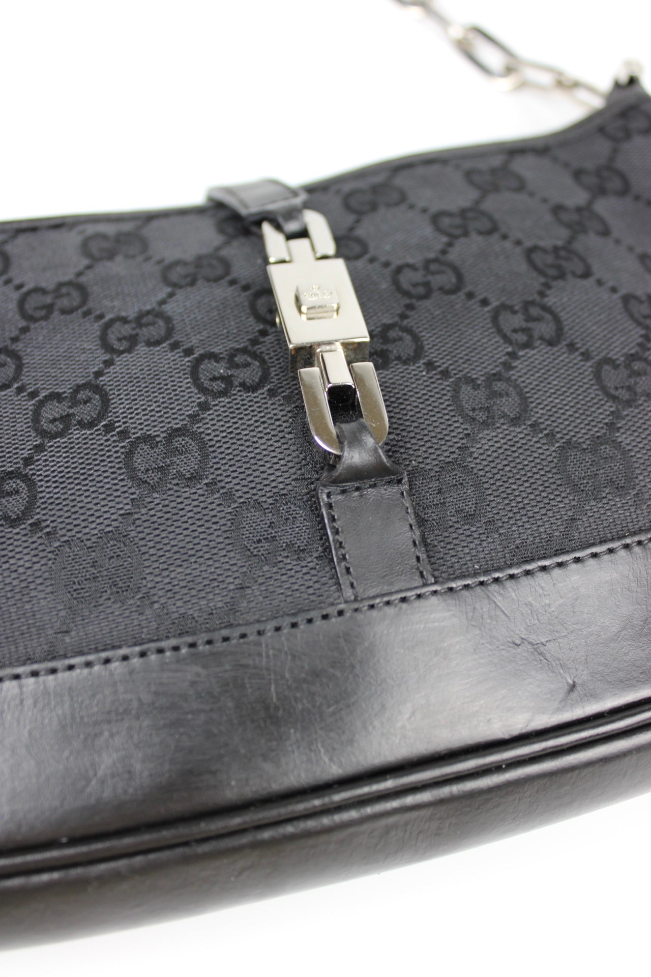 Gucci Monogram Chain Strap Mini Jackie Bag (Restored)