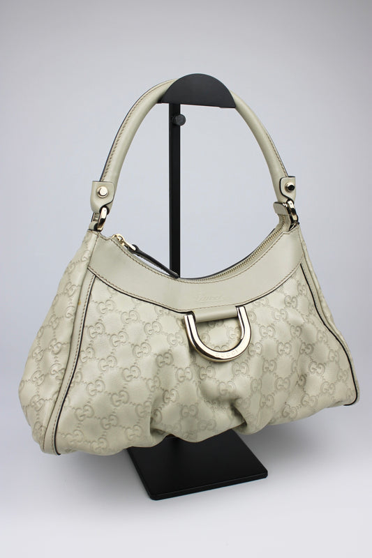 Gucci Monogram Abbey Leather Bag