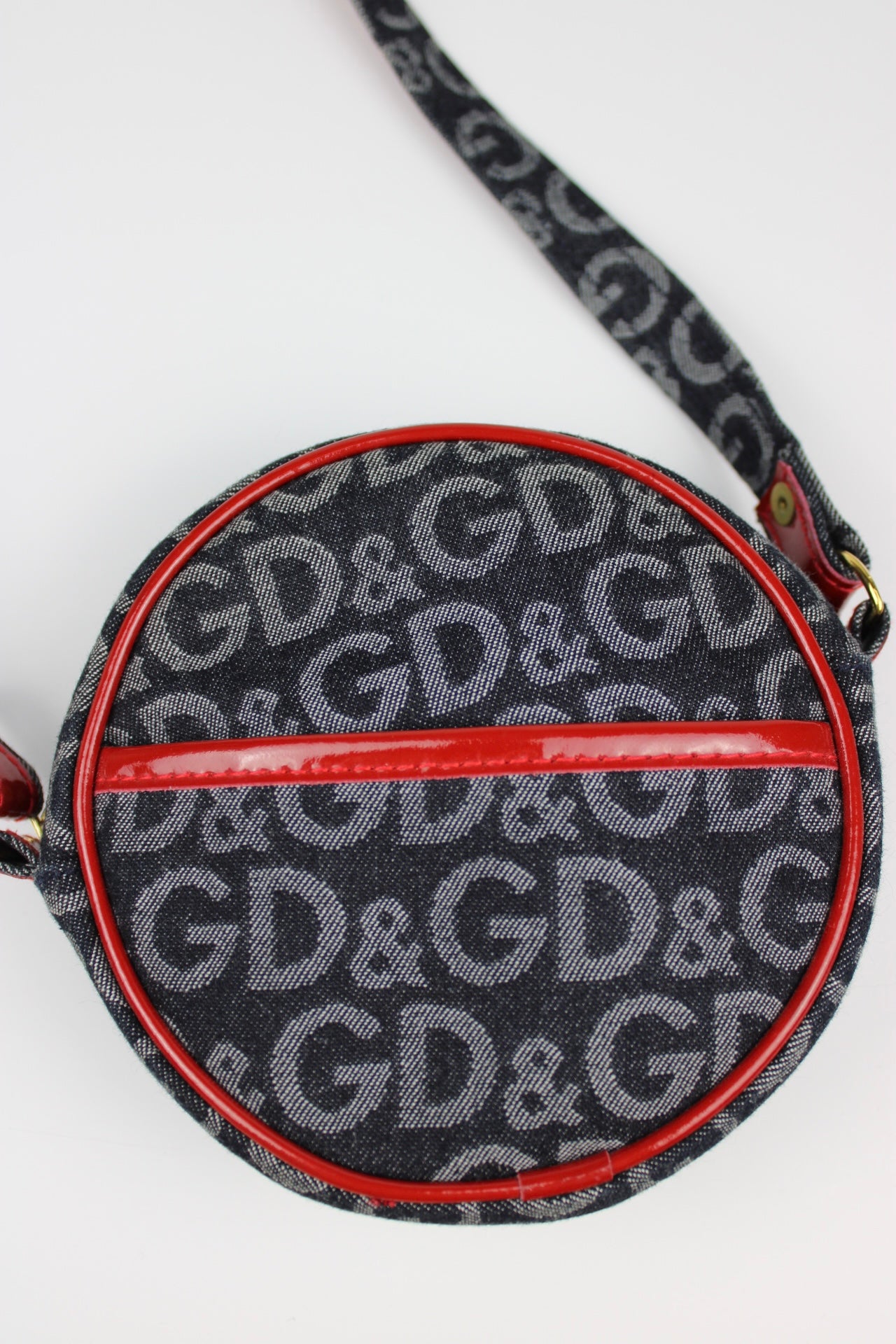 Dolce & Gabbana Monogram Denim Cross Body Bag