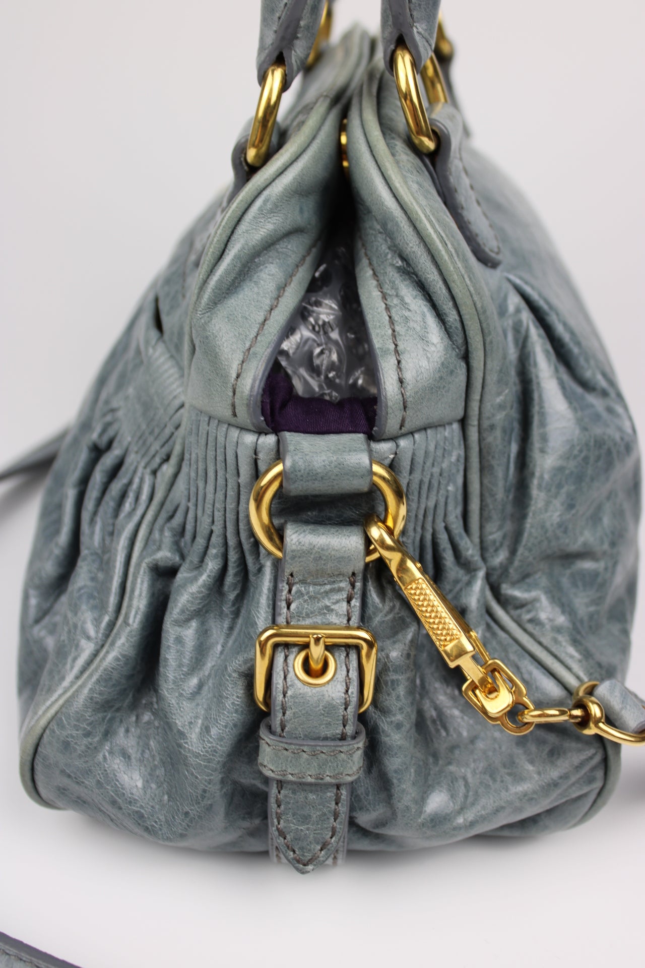 Miu Miu Nappa Charm Leather Bag 2009