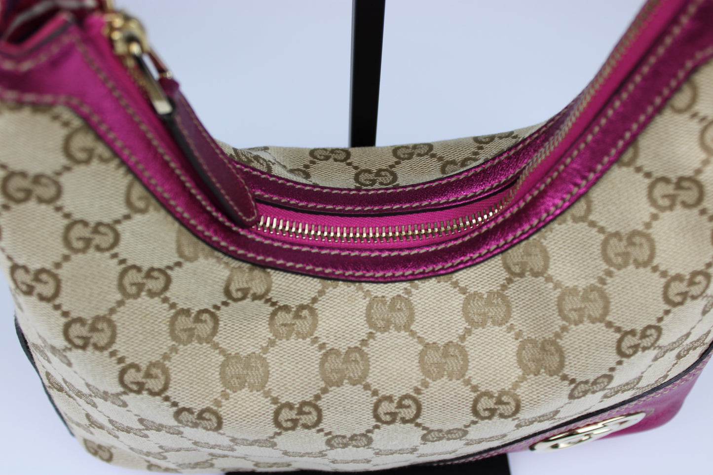 Gucci Monogram Britt Hobo Bag