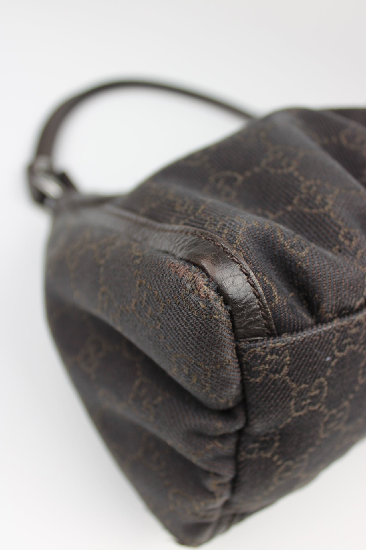 Gucci Monogram Abbey Denim Bag