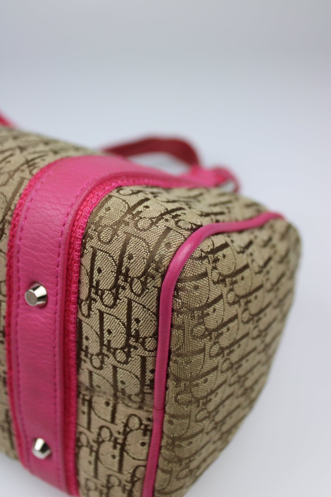 Dior Monogram Columbus Boston Bag 2005