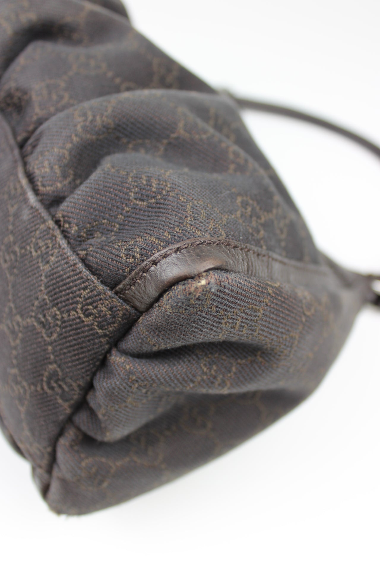 Gucci Monogram Abbey Denim Bag