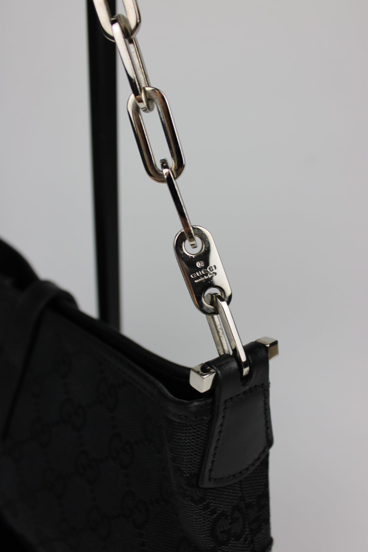 Gucci Monogram Chain Strap Mini Jackie Bag (Restored)
