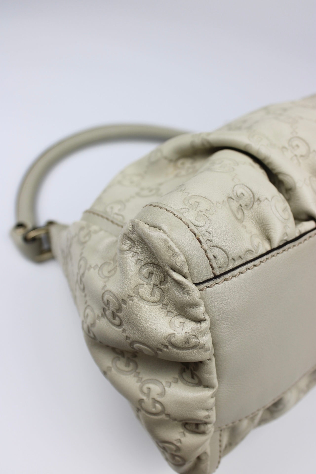 Gucci Monogram Abbey Leather Bag