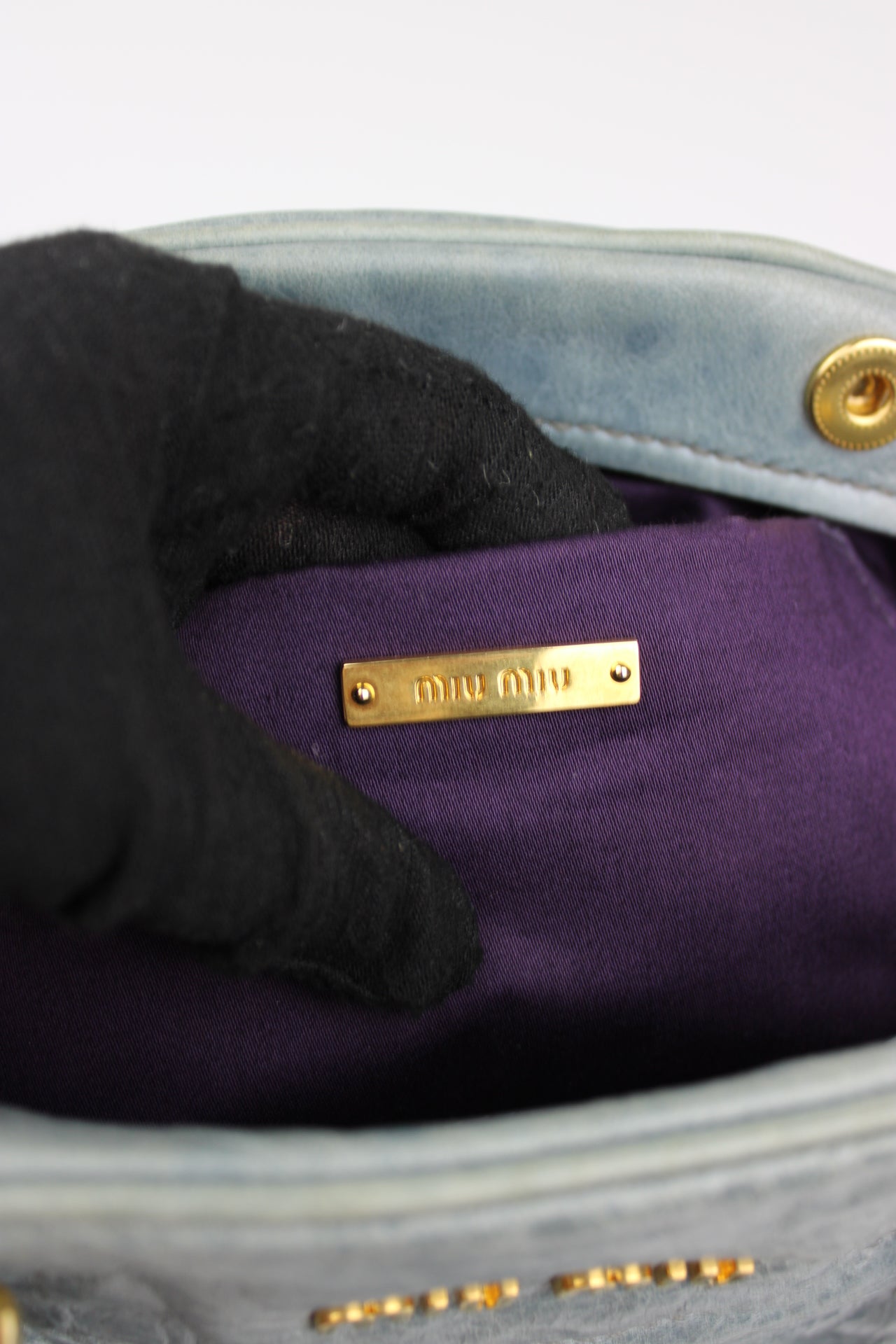 Miu Miu Nappa Charm Leather Bag 2009