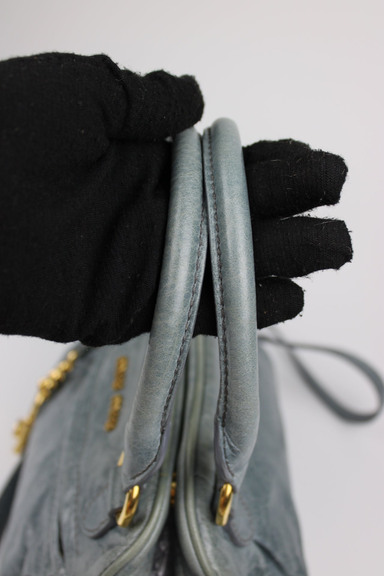 Miu Miu Nappa Charm Leather Bag 2009