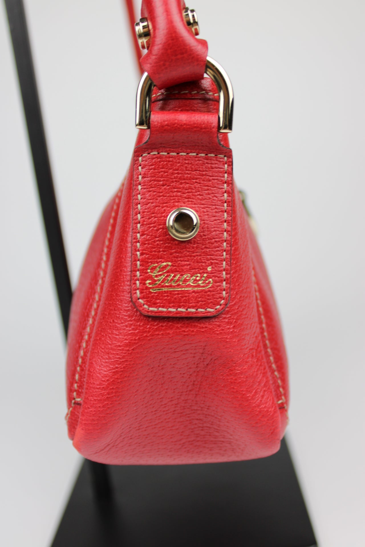 Gucci Abbey Leather Pochette Bag