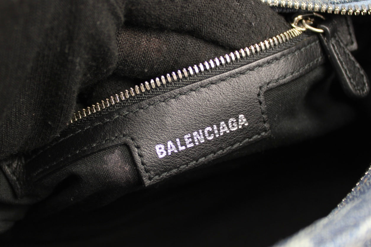 Balenciaga Denim Neo Cagole XS City Bag