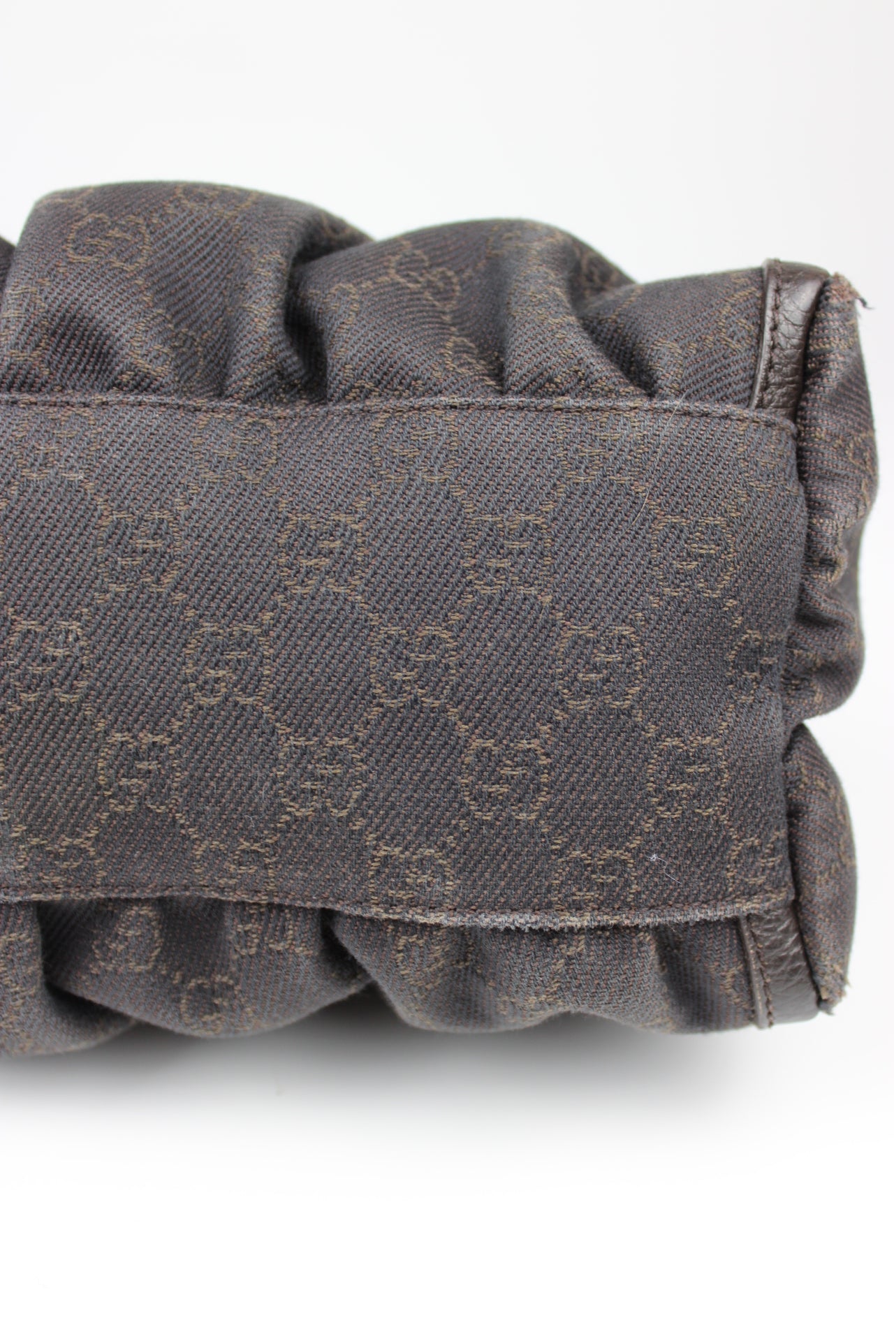 Gucci Monogram Abbey Denim Bag