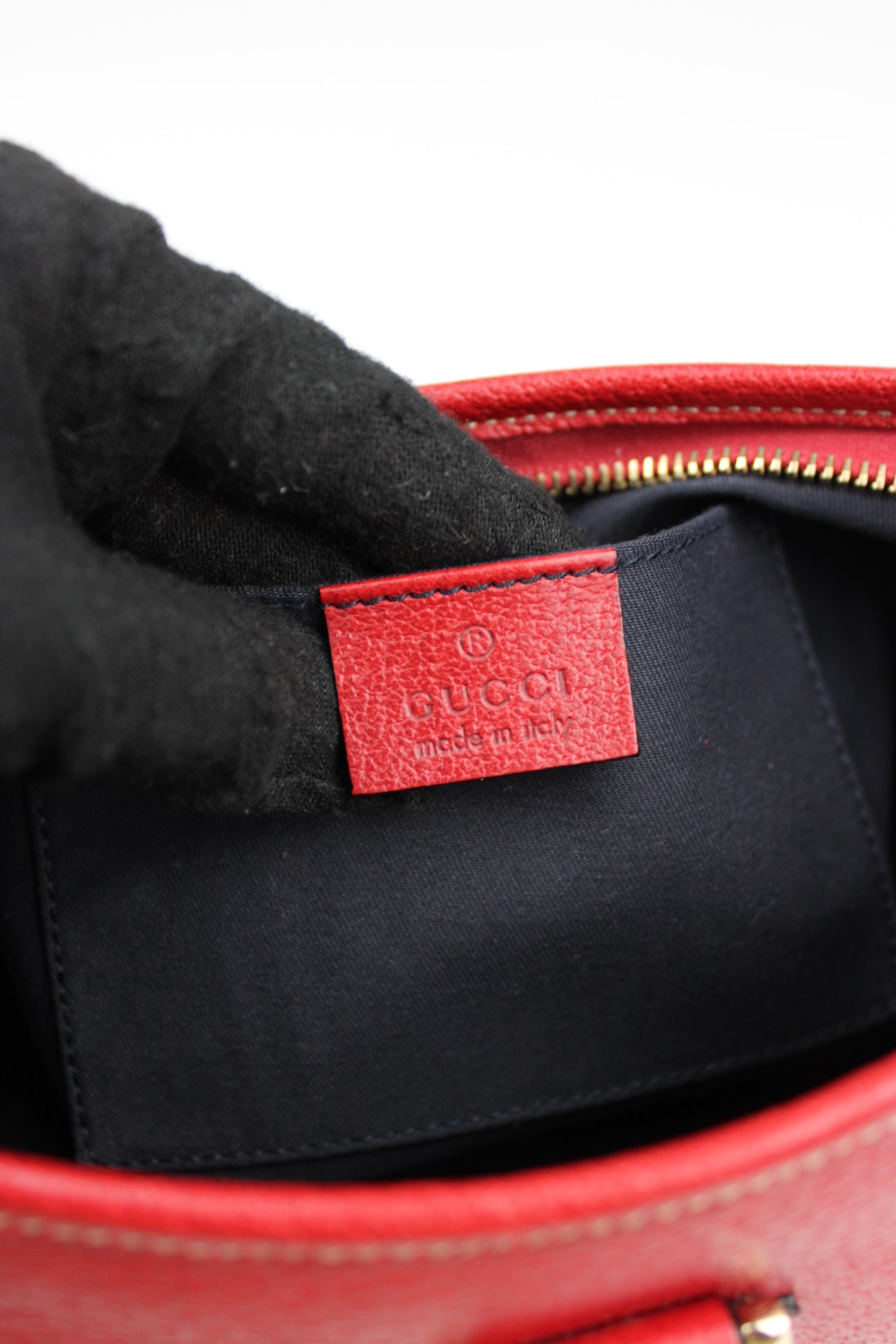 Gucci Abbey Leather Pochette Bag