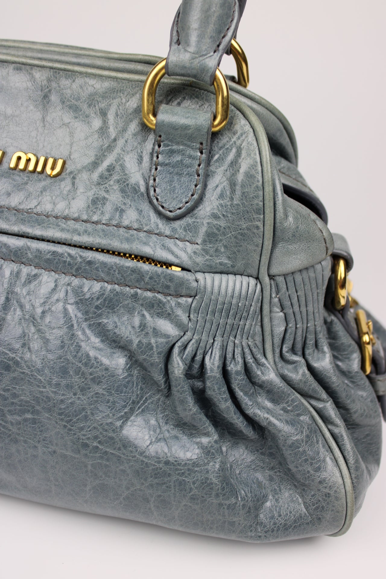 Miu Miu Nappa Charm Leather Bag 2009