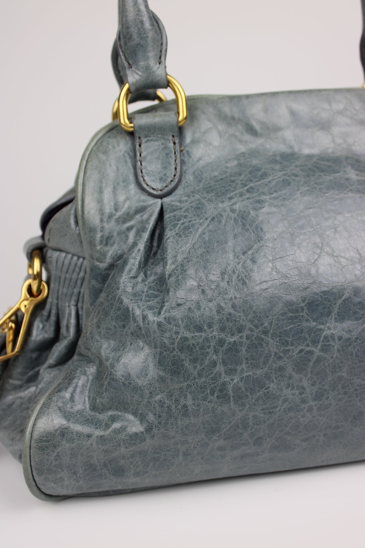 Miu Miu Nappa Charm Leather Bag 2009