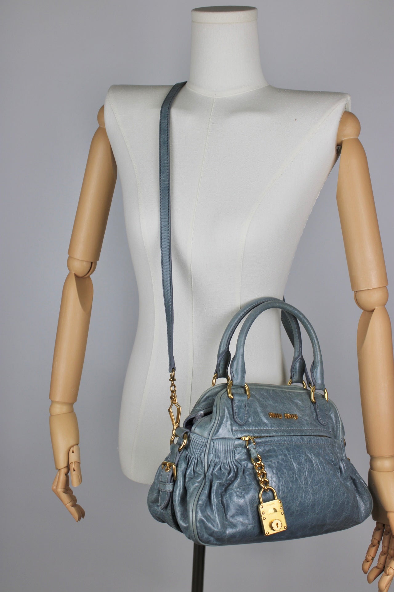 Miu Miu Nappa Charm Leather Bag 2009