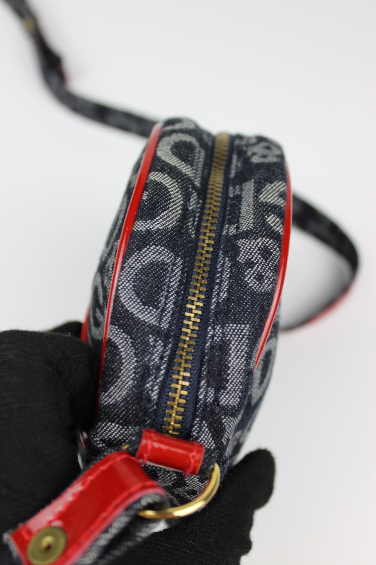 Dolce & Gabbana Monogram Denim Cross Body Bag
