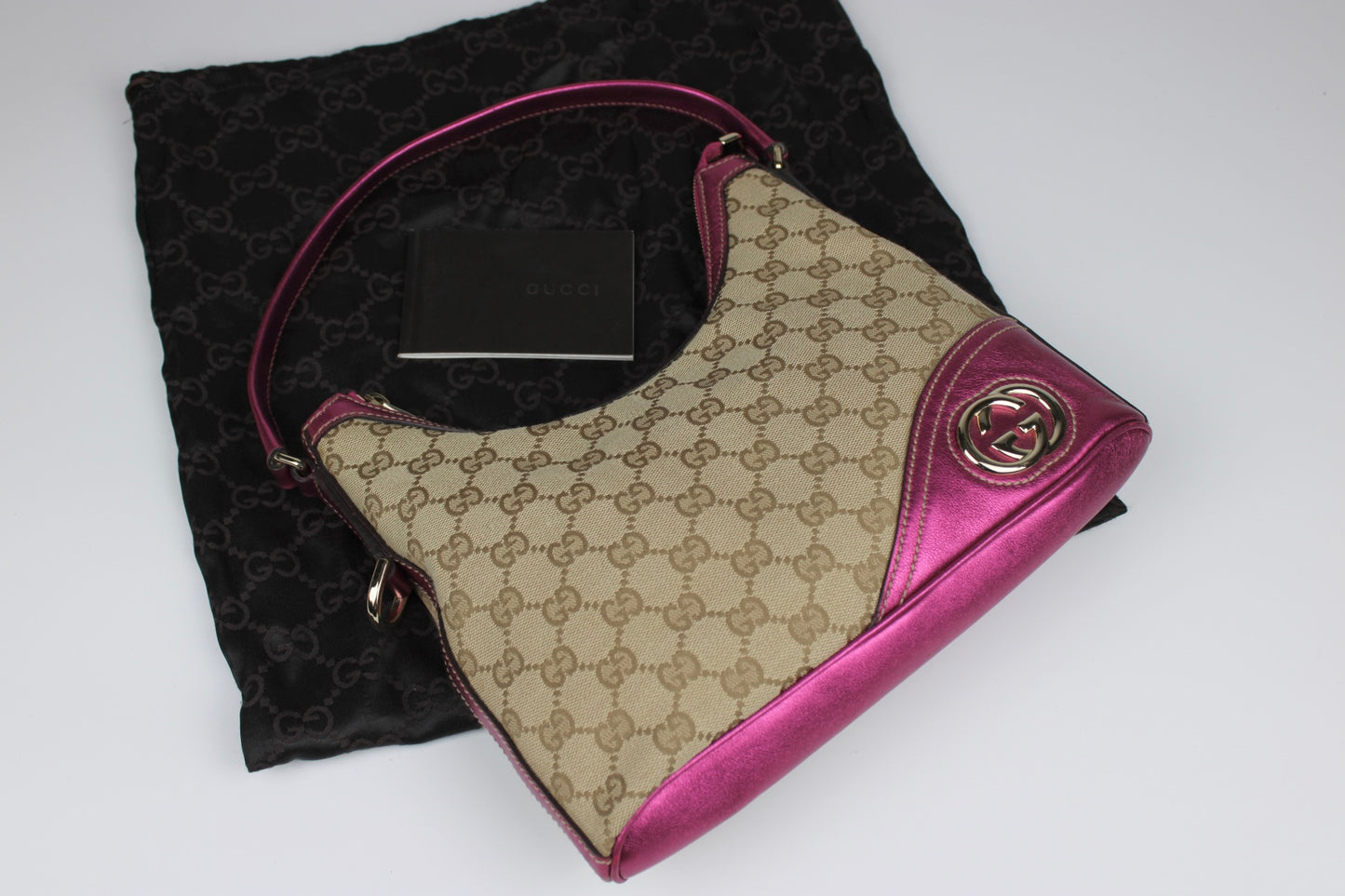 Gucci Monogram Britt Hobo Bag