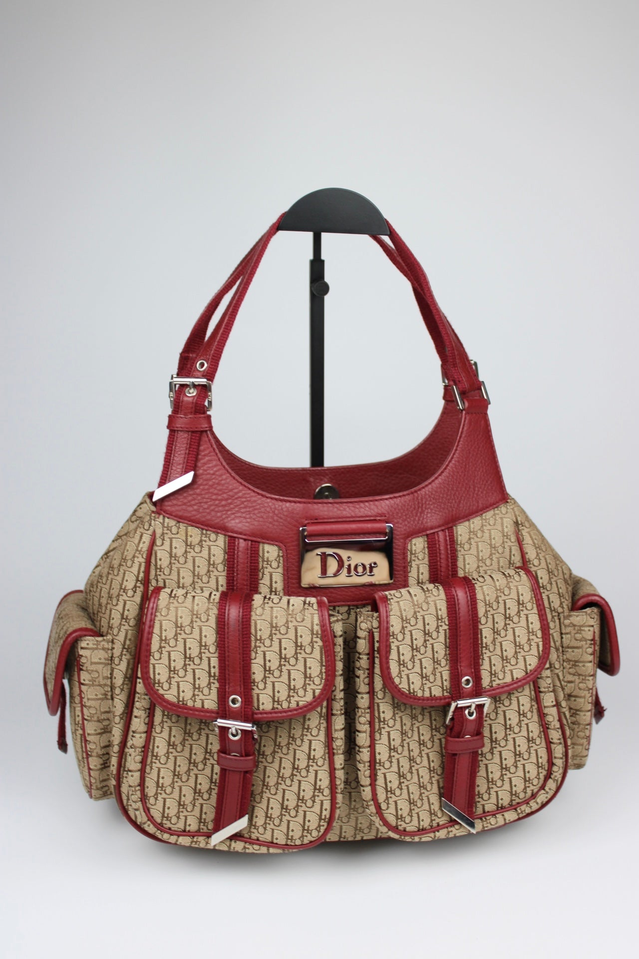 Dior Monogram Columbus Hobo Bag 2006