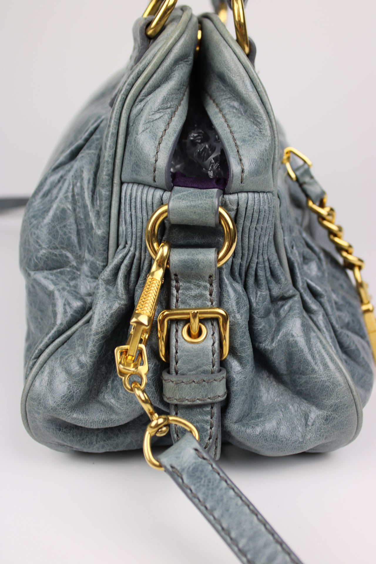 Miu Miu Nappa Charm Leather Bag 2009