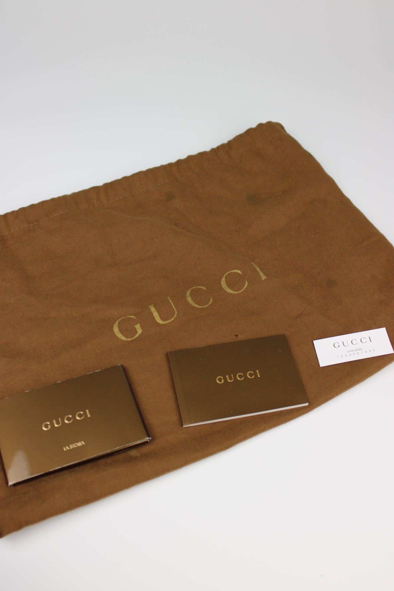 Gucci Monogram Abbey Leather Bag