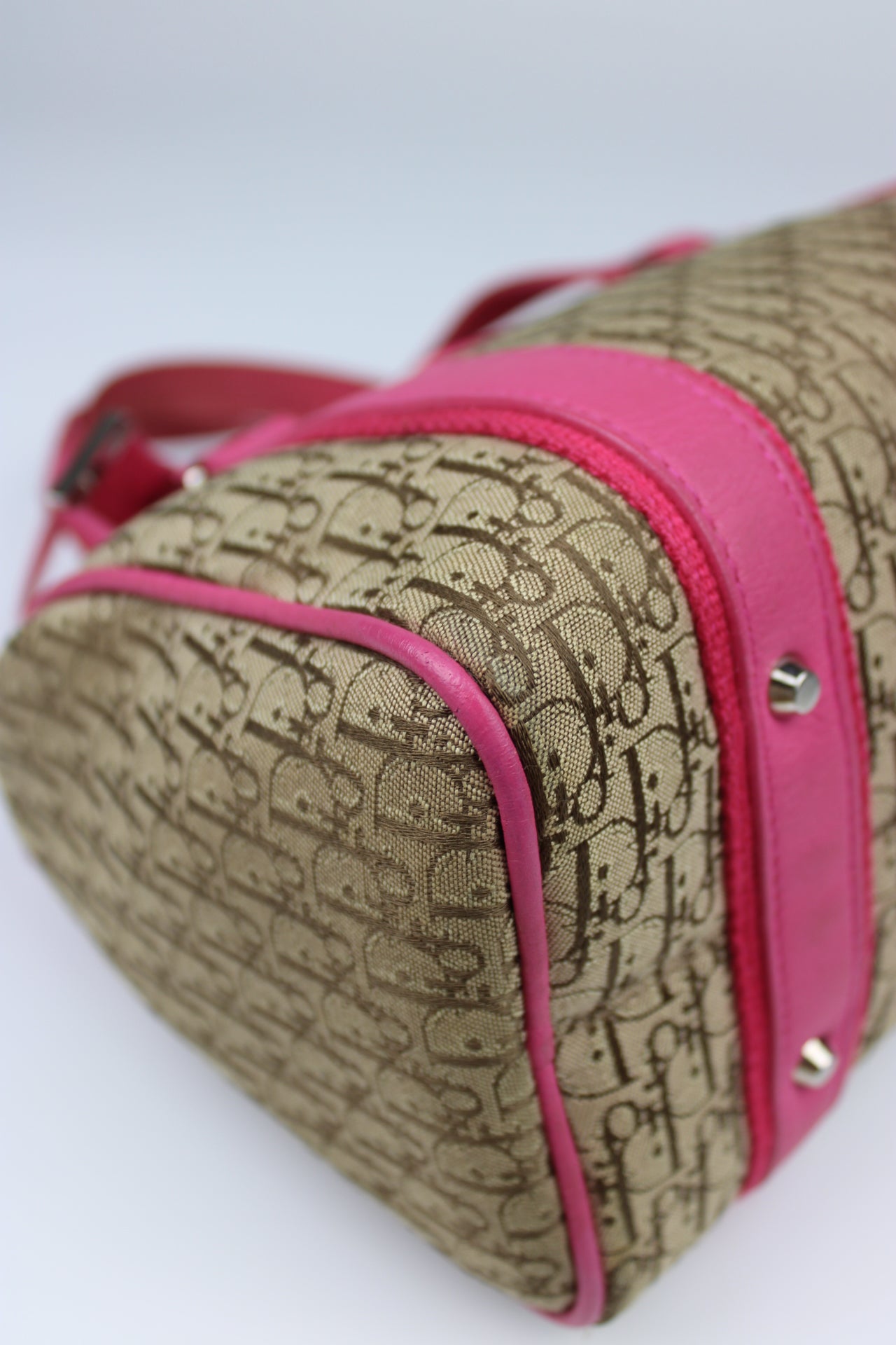 Dior Monogram Columbus Boston Bag 2005