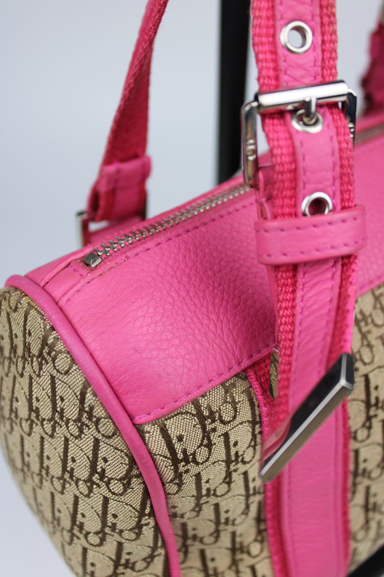 Dior Monogram Columbus Boston Bag 2005