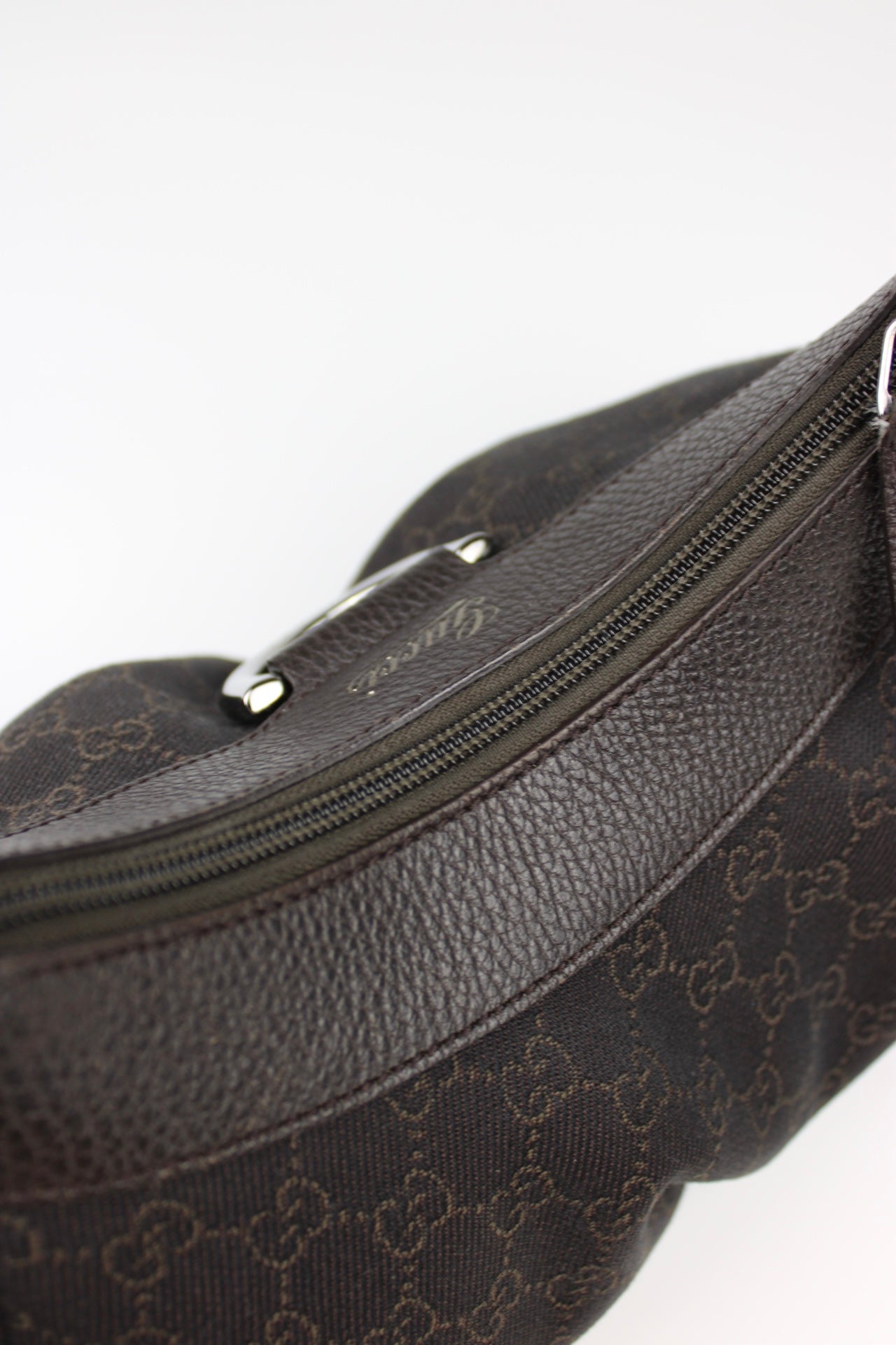 Gucci Monogram Abbey Denim Bag