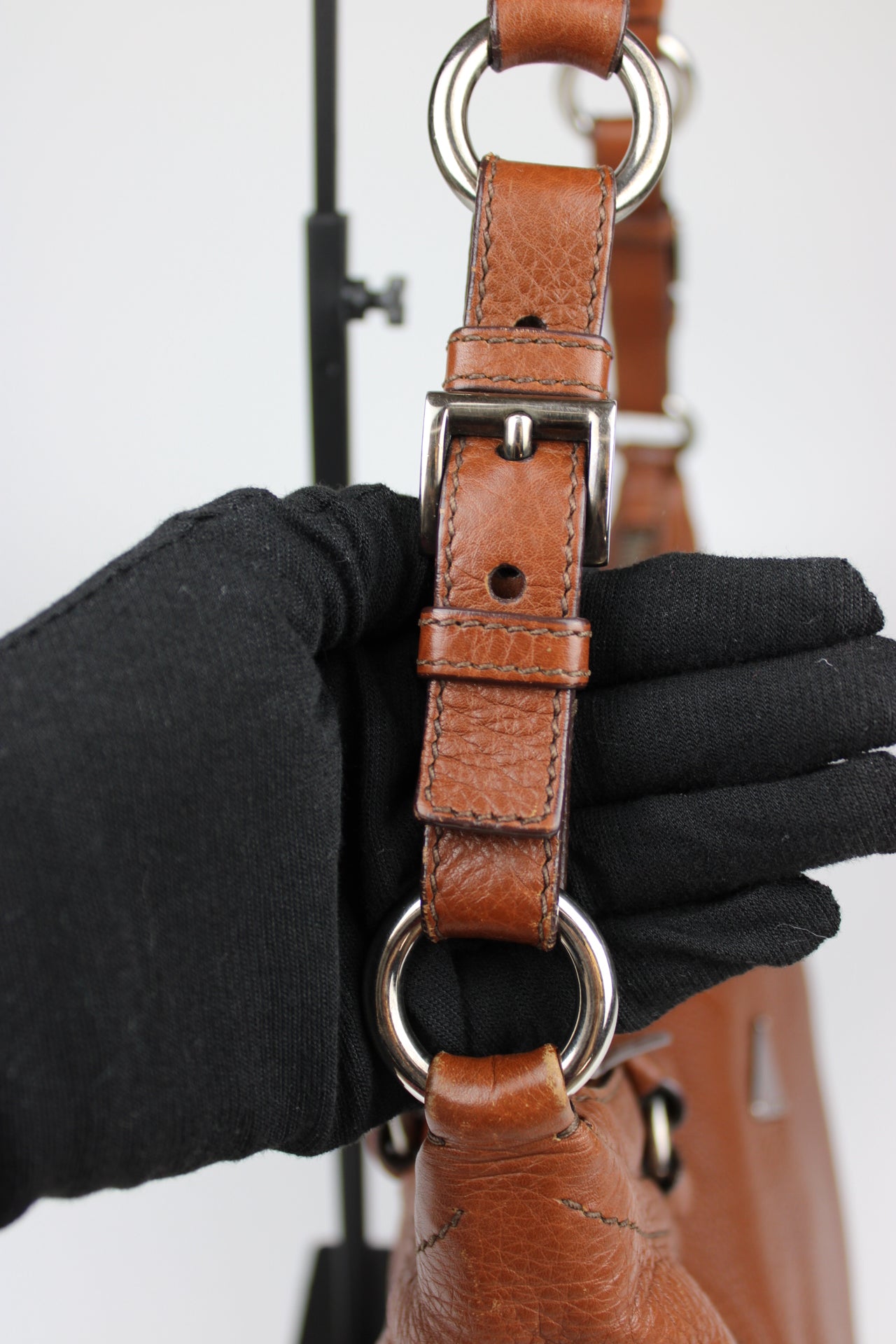 Prada Vit Daino Leather Two Way Bag