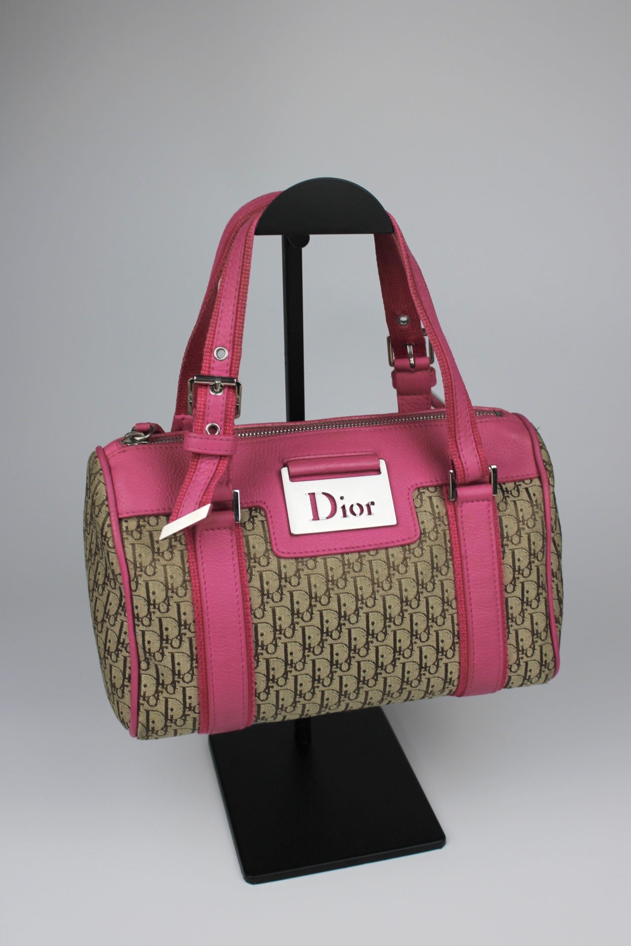 Dior Monogram Columbus Boston Bag 2005
