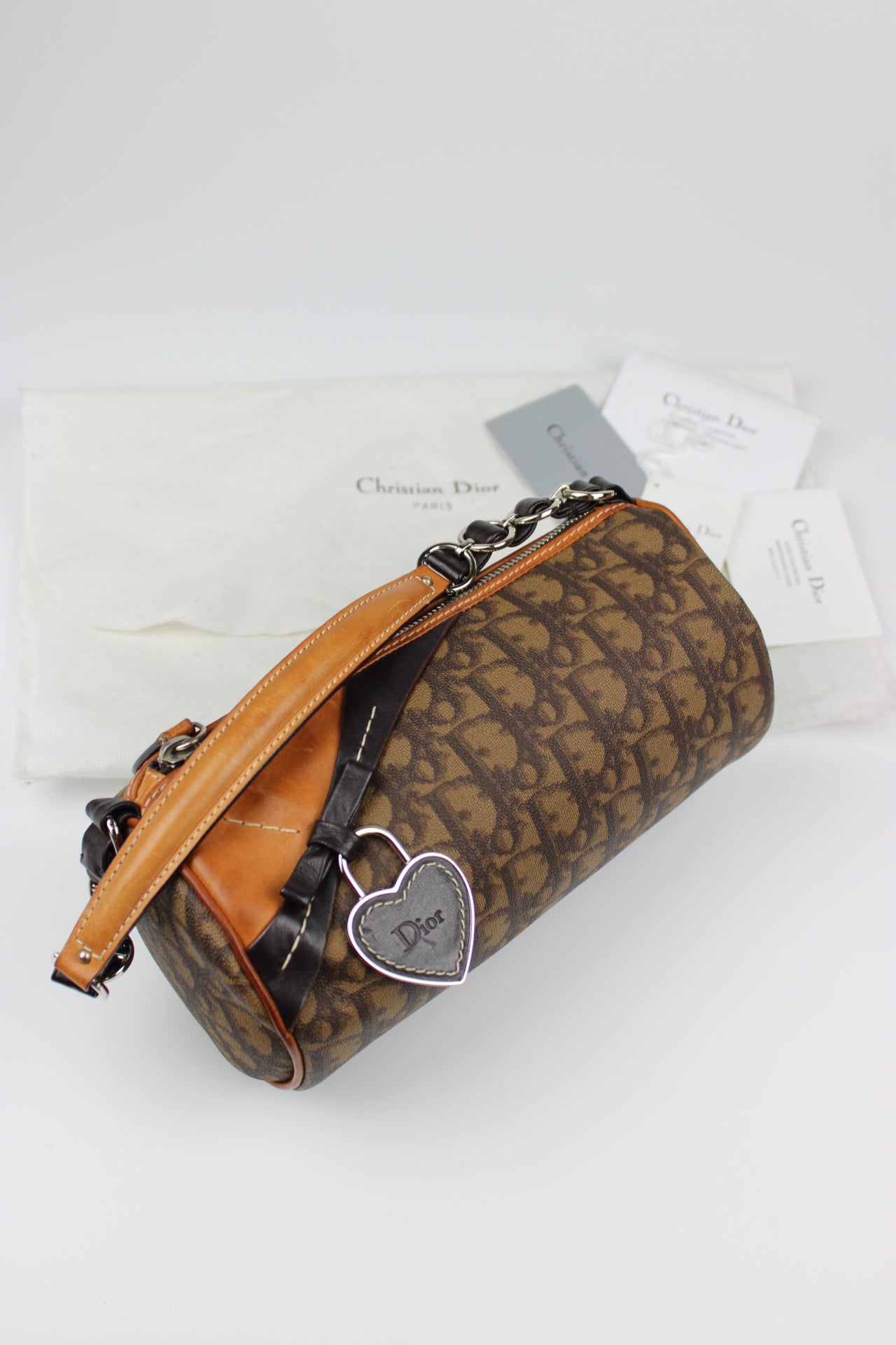 Dior Monogram Romantique Barrel Bag 2007