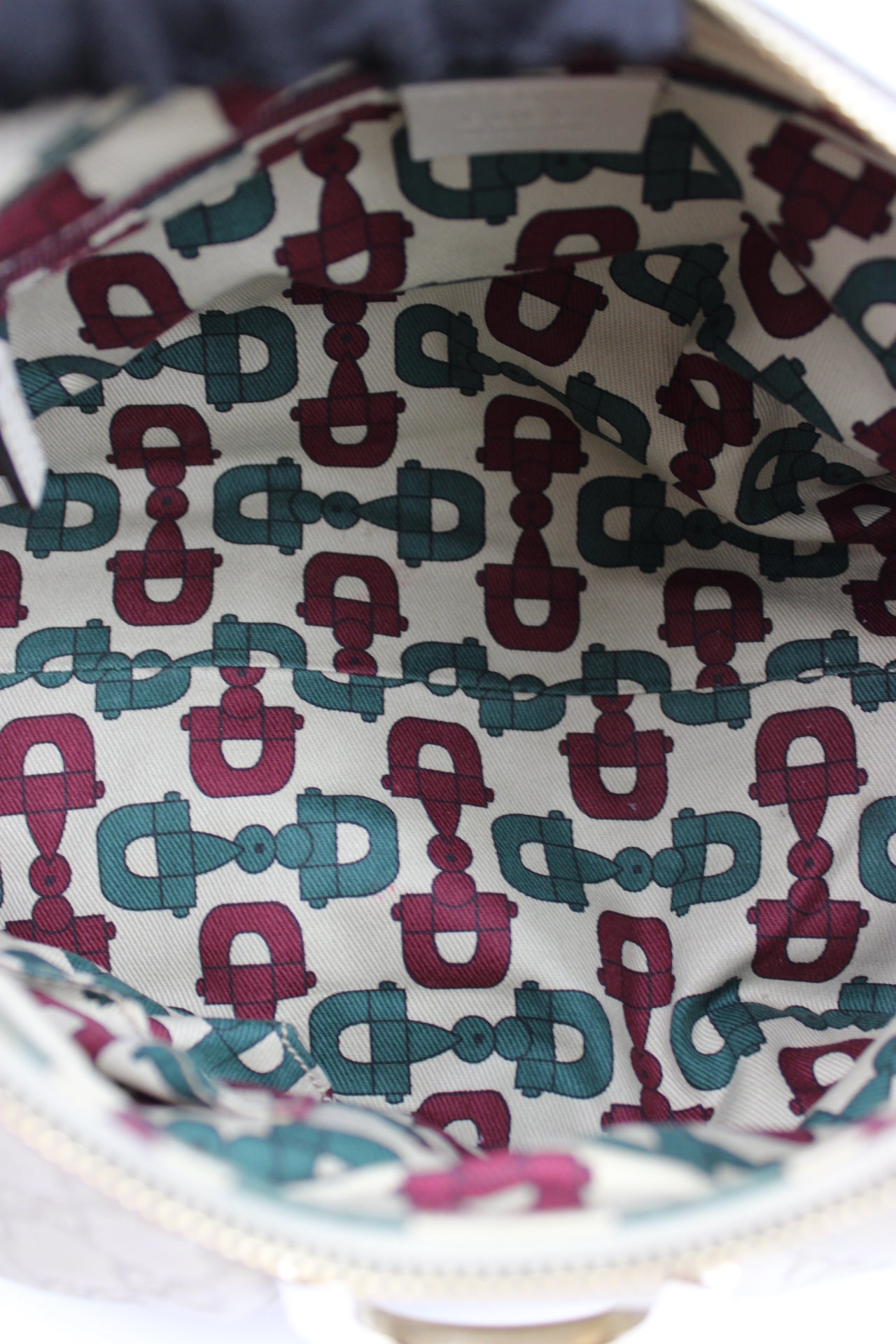 Gucci Monogram Abbey Leather Bag