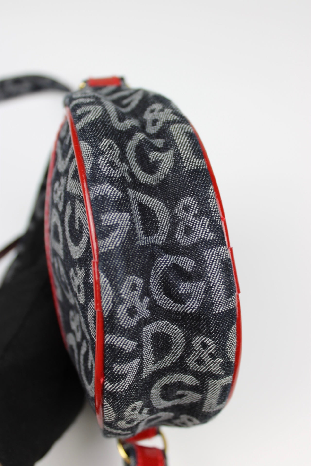 Dolce & Gabbana Monogram Denim Cross Body Bag