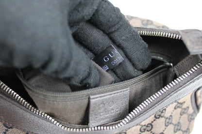 Pre-owned Gucci Monogram Denim Abbey Bag