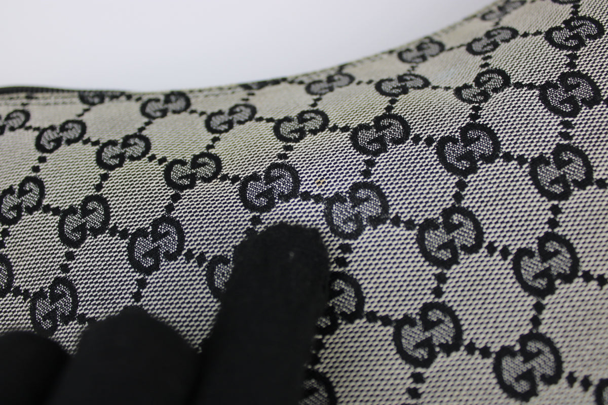 Pre-owned Gucci Monogram Crescent Bag