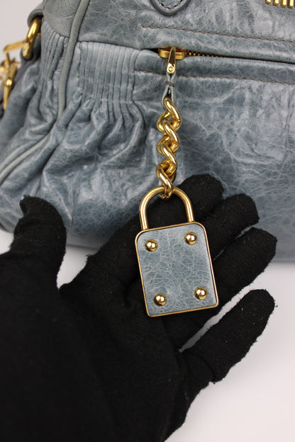 Miu Miu Nappa Charm Leather Bag 2009