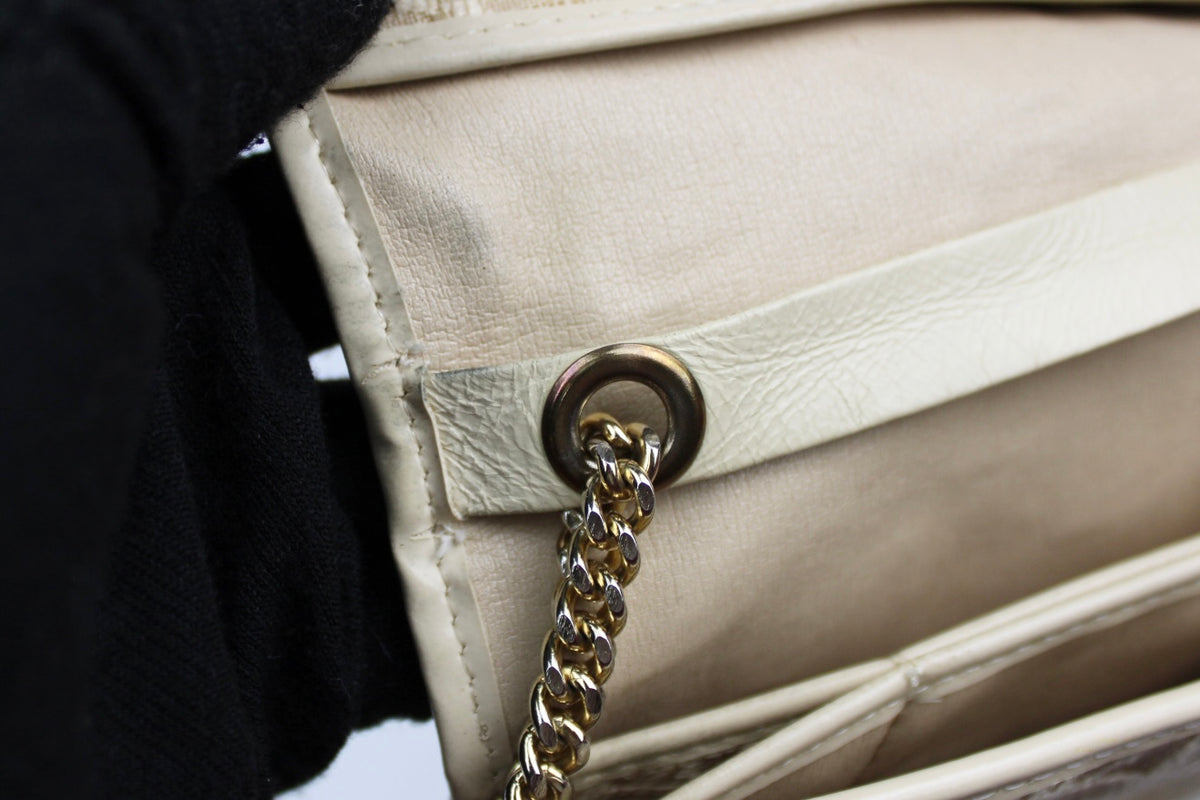 Pre-owned Dior Monogram Oblique Canvas Chain Strap Bag 1980s