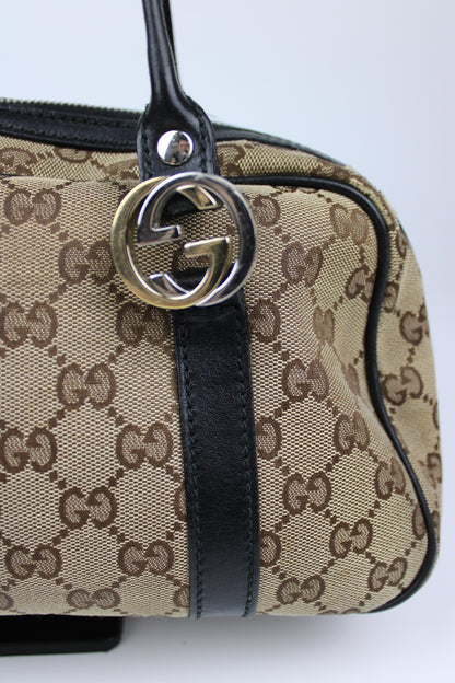 Pre-owned Gucci Monogram Interlocking GG Twins Shoulder Bag