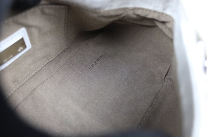 Fendi Zucchino Chain Strap Mini Baguette Bag