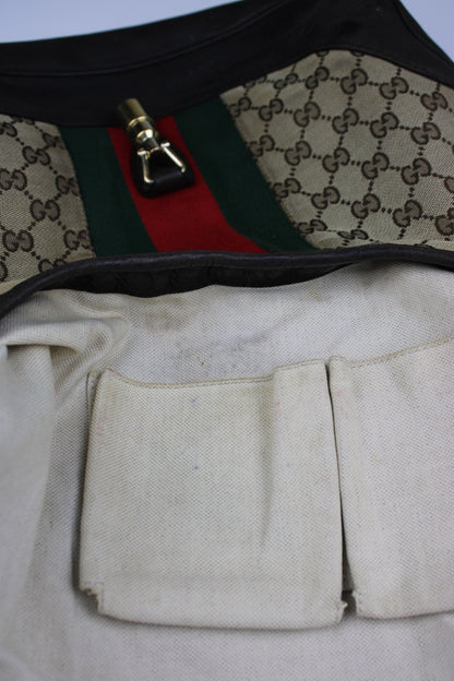 Gucci Monogram Hobo Jackie Bag