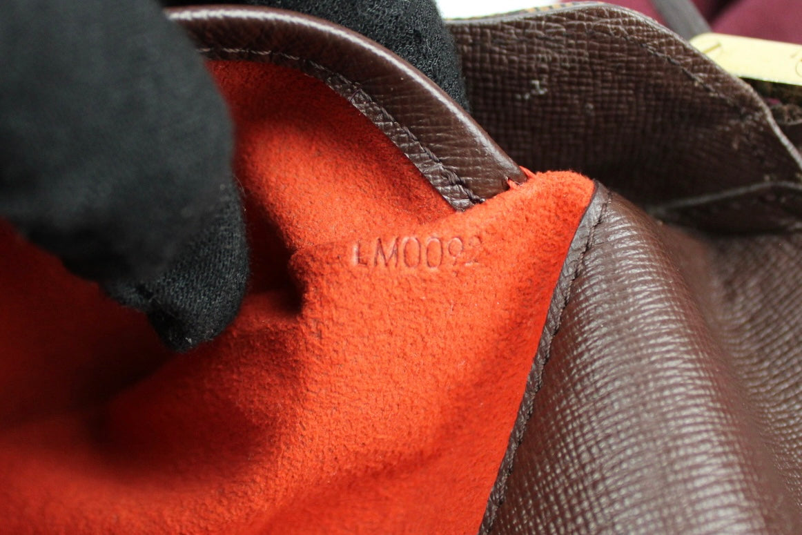 Pre-owned Louis Vuitton Damier Ebene Musette Tango Shoulder Bag 2002